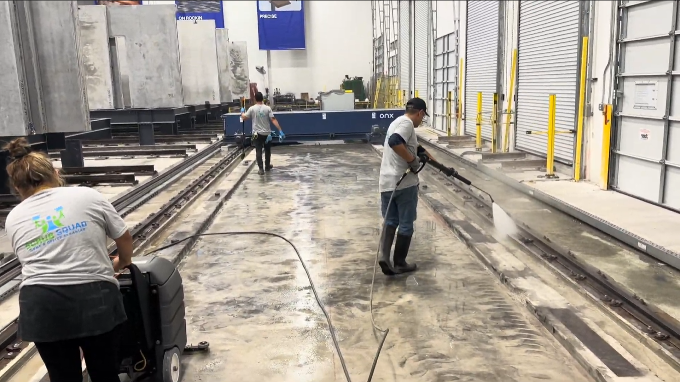 Warehouse and industrial cleaning services